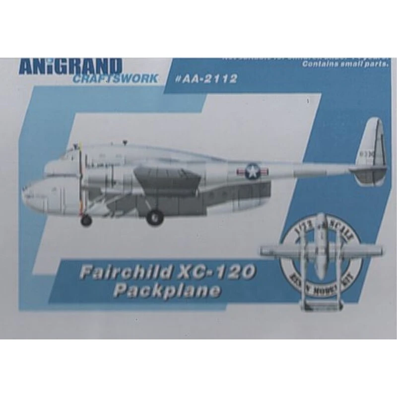 Maquette Avion Fairchild XC-120 Packplane Modified C-119 Avec Detachable Cargo Pod.