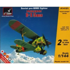 Polikarpov I-15bis, La Seconde Guerre Mondiale Pré-kit Soviétique Combattant En Plastique, 2 Kits Si La Boîte