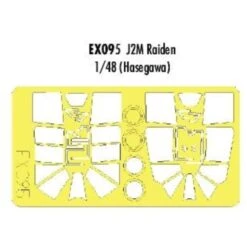 Eduard Verrière Et Roues De Mitsubishi J2M Raiden (pour Maquettes Hasegawa) (fait à Partir De Bande Jaune De Kabuki Japonais)
