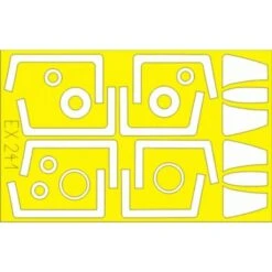 Eduard Grumman F-14A Bombcat (pour Maquettes Academy) (fait à Partir De Bande Jaune De Kabuki Japonais)