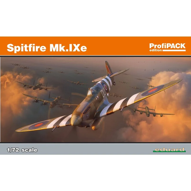 Eduard Supermarine Spitfire Mk.IXe 1/72 Edition ProfiPACK Kit D'avion De Combat Britannique Seconde Guerre Mondiale Spitfire Mk.IXe Ă L