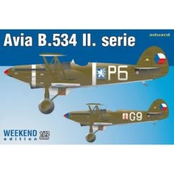 Avia B-534/II Weekend Edition Kit Of Czechoslovak Fighter Biplane Avia B-534 II. Serie In 1/72 Scale. - Plastic Parts: Eduard -