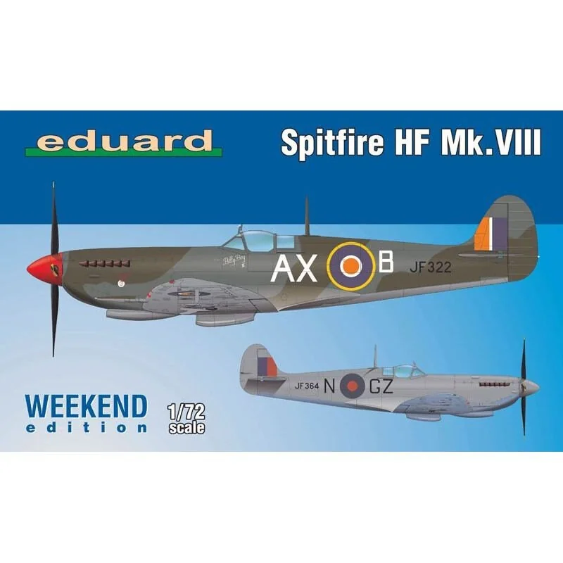 Eduard Supermarine Spitfire HF Mk.VIII Weekend Edition Kit Of British WWII Fighter Aircraft Spitfire HF Mk.VIII In 1/72 Scale. The Kit – Image 2