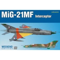 Eduard Mikoyan MiG-21MF Interceptor Weekend Edition Kit De L'avion De Chasse à Réaction Soviétique De La Guerre Froide MiG-21MF Interce