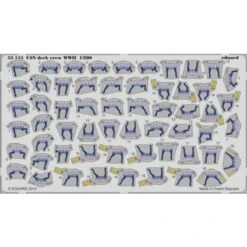 Eduard Maquette Avion Usn Deck Crew Wwii 1/200