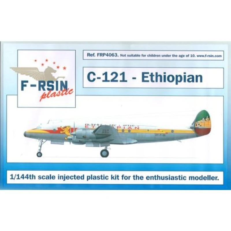 Maquette Avion Lockheed L-049/L-749 Constellation - Ethiopian - Silk-screened/laser Decals