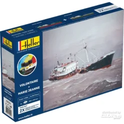 Heller Maquette Bateau STARTER KIT (Kit De Démarrage) VOLONTAIRE + MARIE JEANNE Twinset
