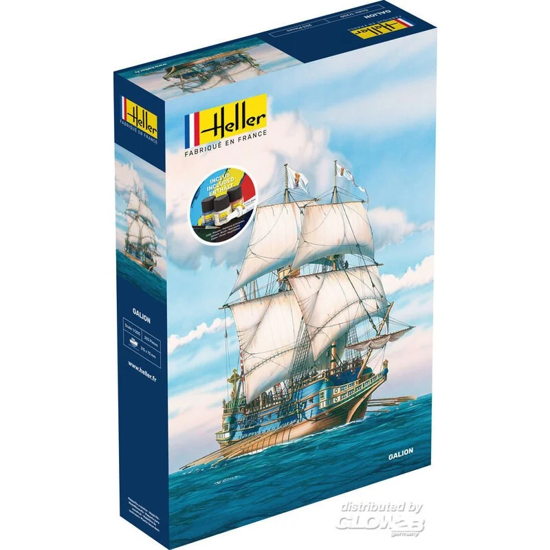 Heller Maquette Bateau STARTER KIT (Kit De Démarrage) Galion