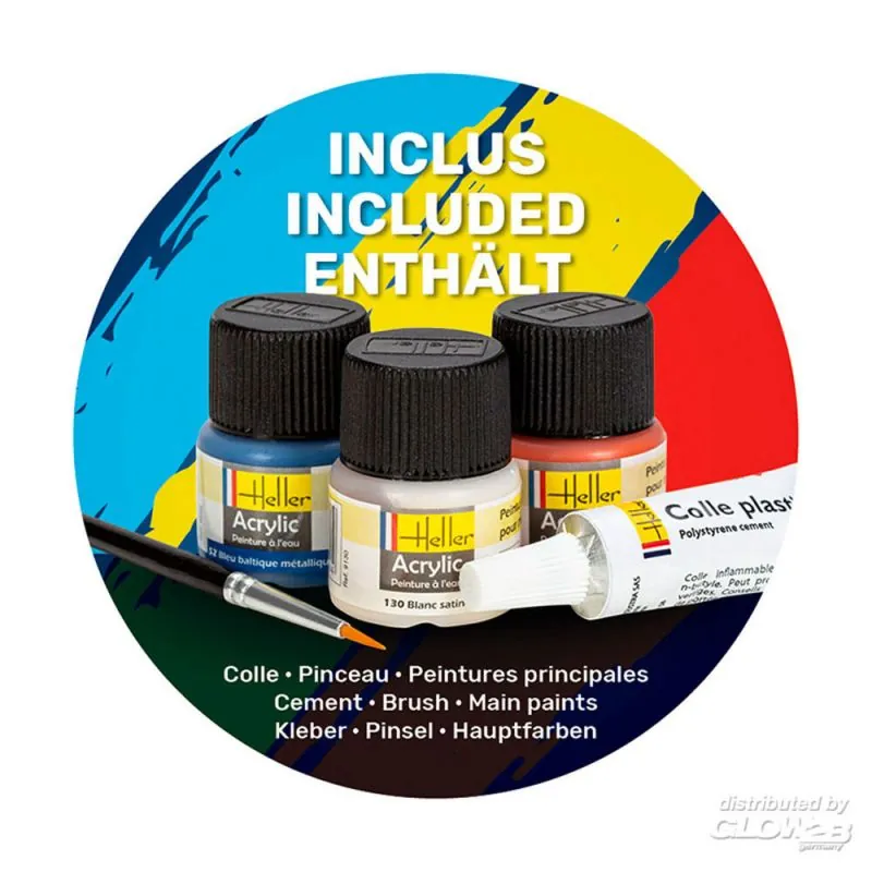 Heller Maquette Bateau STARTER KIT (Kit De Démarrage) Jeanne D'Arc – Image 6