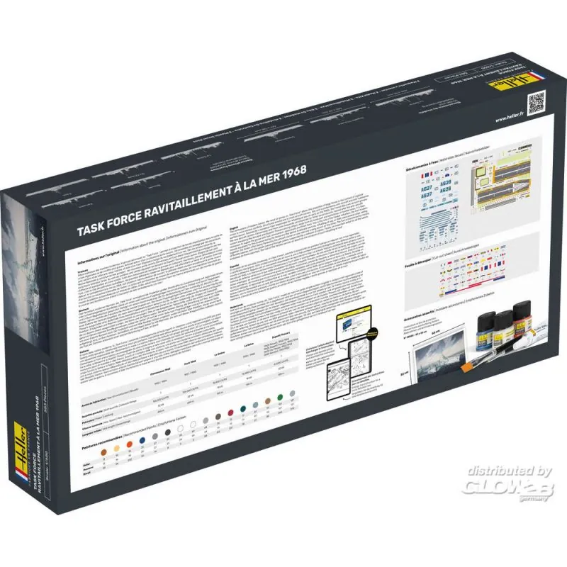 Heller Maquette Bateau STARTER KIT (Kit De Démarrage) TASK FORCE RAVITAILLEMENT A LA MER – Image 2