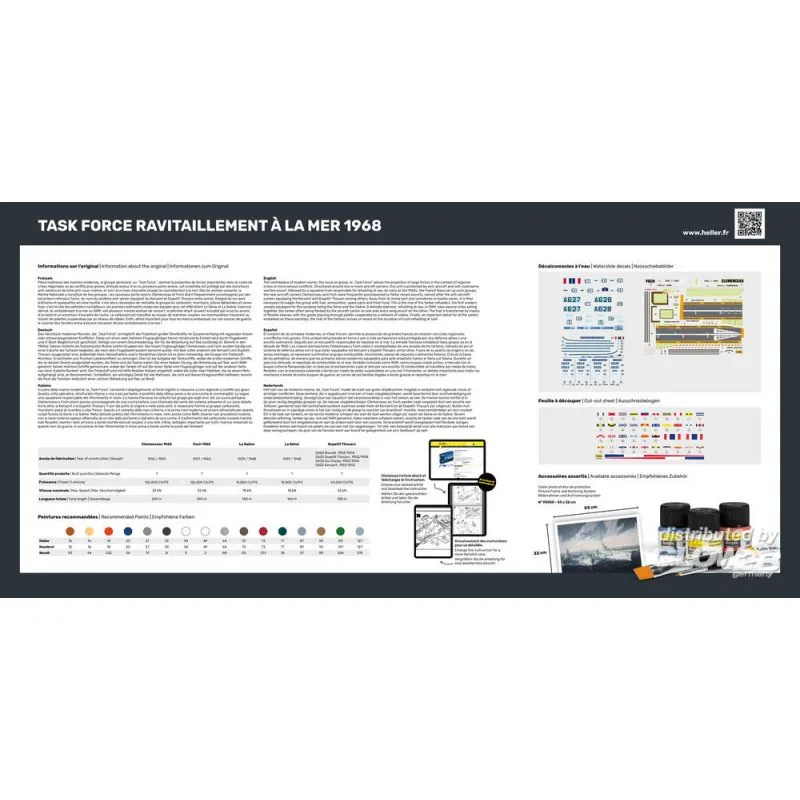 Heller Maquette Bateau STARTER KIT (Kit De Démarrage) TASK FORCE RAVITAILLEMENT A LA MER – Image 4