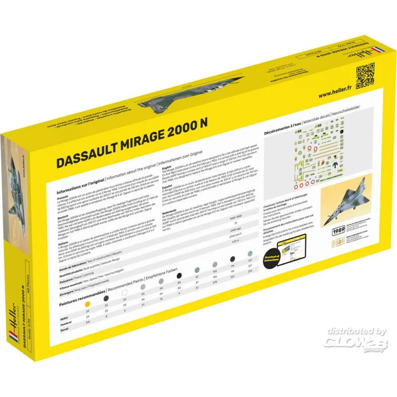 Heller Maquette Avion Dassault Mirage 2000N – Image 2