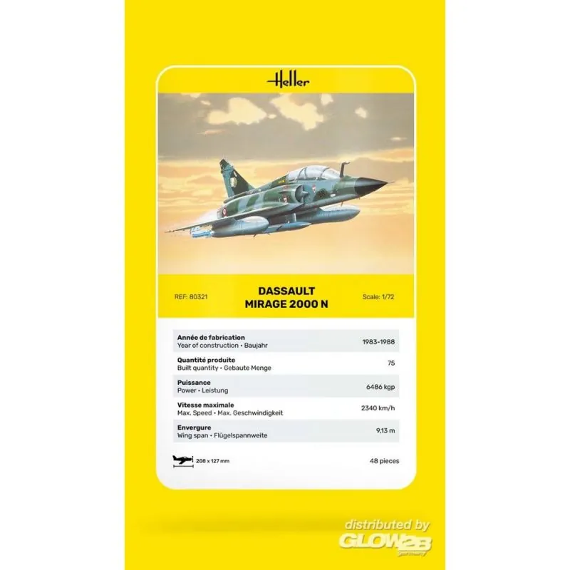 Heller Maquette Avion Dassault Mirage 2000N – Image 6