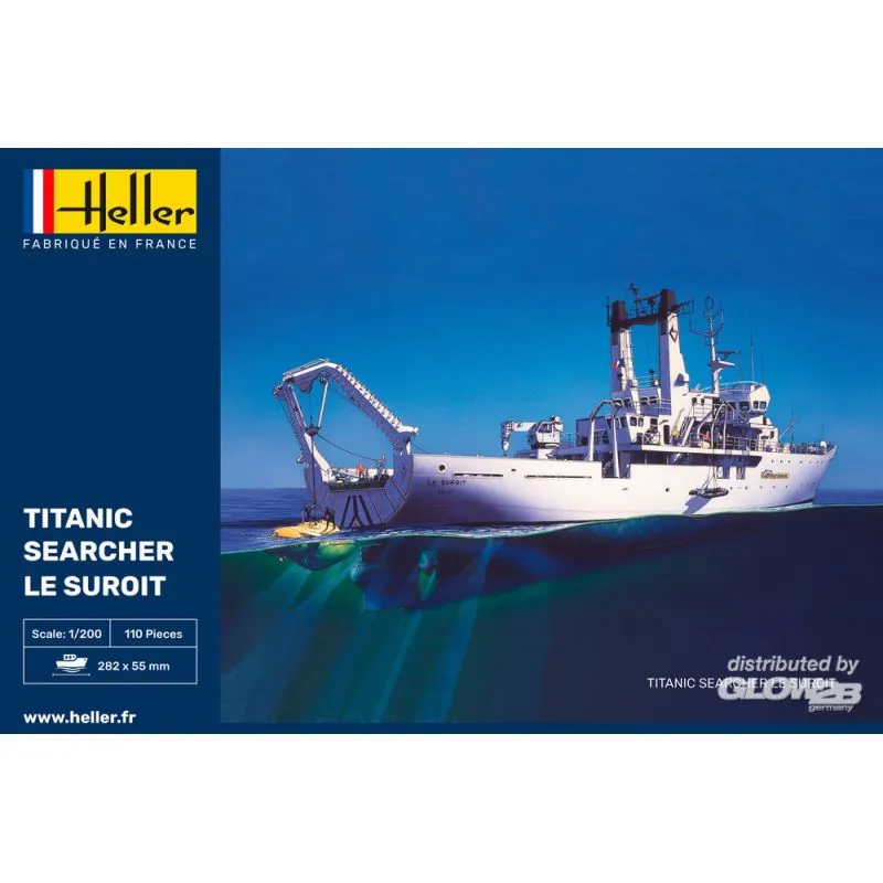Heller Maquette Bateau STARTER KIT (Kit De Démarrage) Titanic Searcher Le Suroit – Image 3