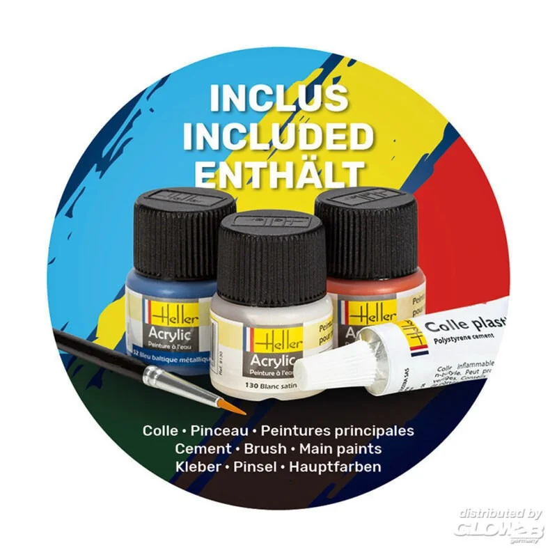 Heller Maquette Bateau STARTER KIT (Kit De Démarrage) SANTA MARIA – Image 5