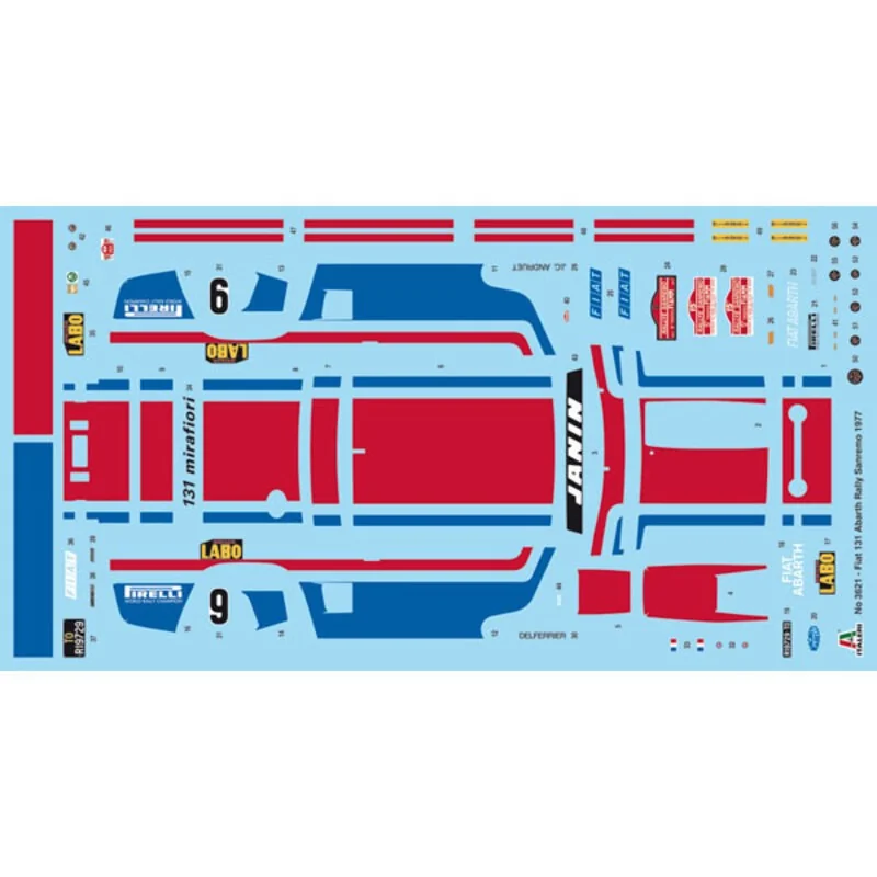 Italeri Maquette FIAT Abarth 131 San Remo 1977 – Image 4