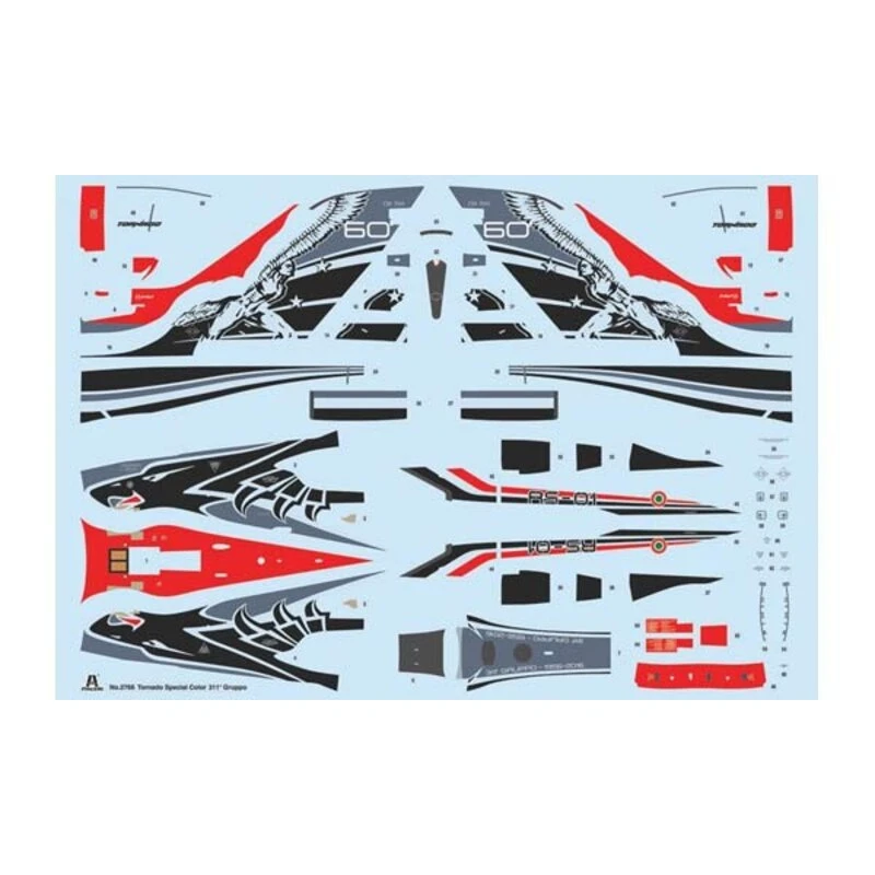 Italeri Maquette Avion Panavia Tornado IDS 60 ANN 311 GV RSV – Image 3