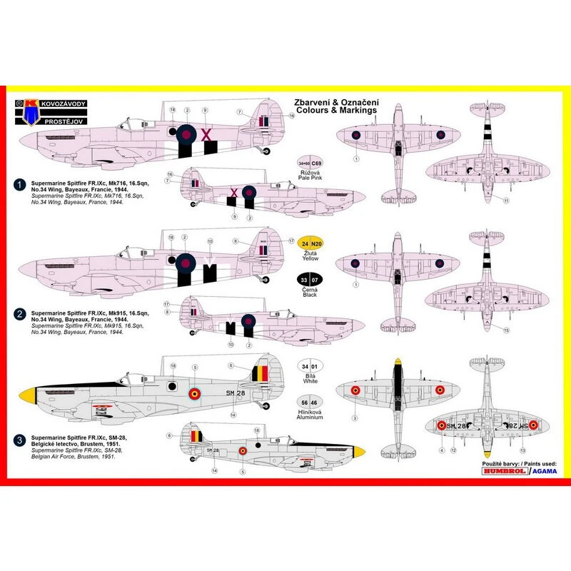 Maquette Avion Supermarine Spitfire FR Mk.IXC Re-box – Image 2