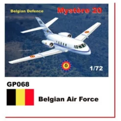 Maquette Avion Dassault-Mystere Falcon 20 Stickers Belgian Air Force