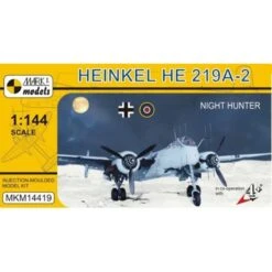 Heinkel He 219A-2Night Hunterincludes A Small Fret With Photo-etched Parts (aerials- Cockpit Seats And Other Details
