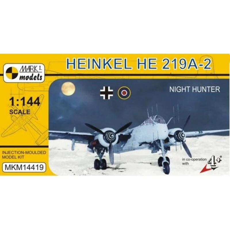 Heinkel He 219A-2Night Hunterincludes A Small Fret With Photo-etched Parts (aerials- Cockpit Seats And Other Details