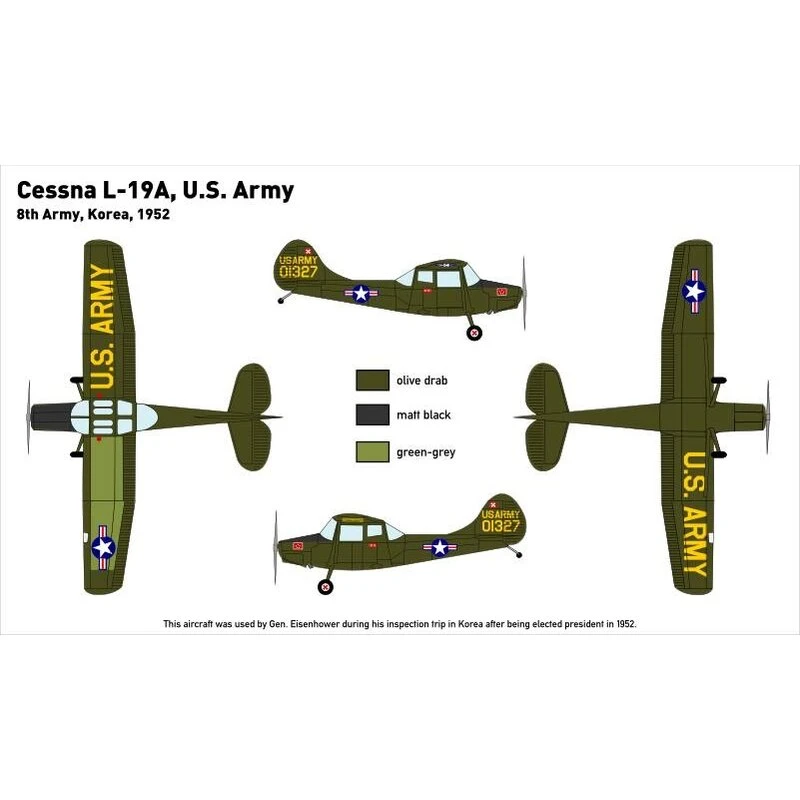 Maquette Avion Cessna O-1 BIRD DOG / USAF Corée