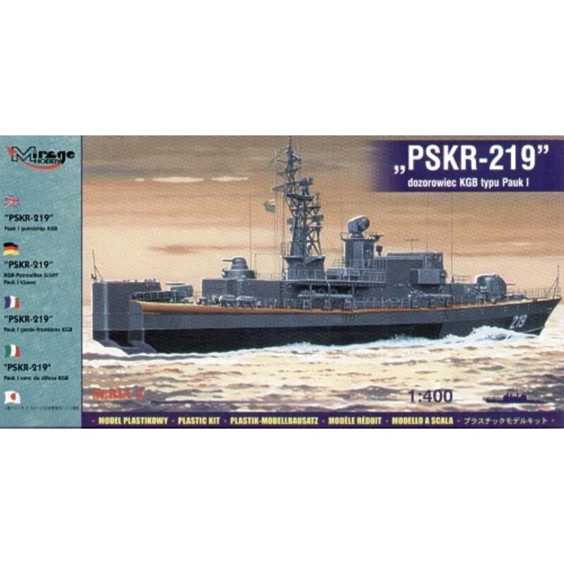 Mirage Maquette Bateau PSKR-219 Pauk I KGB Vaisseau De La Garde