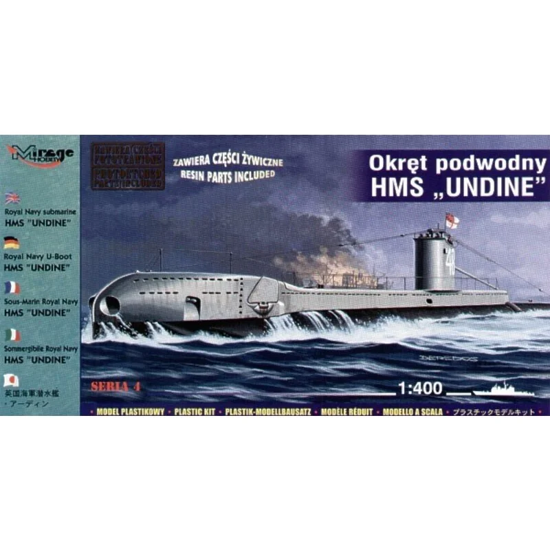 Mirage Maquette HMS Undine Royal Navy Submarine With Etched And Resin Parts (Submarines) – Image 2