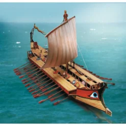 Maquette Carton Bireme Grecque