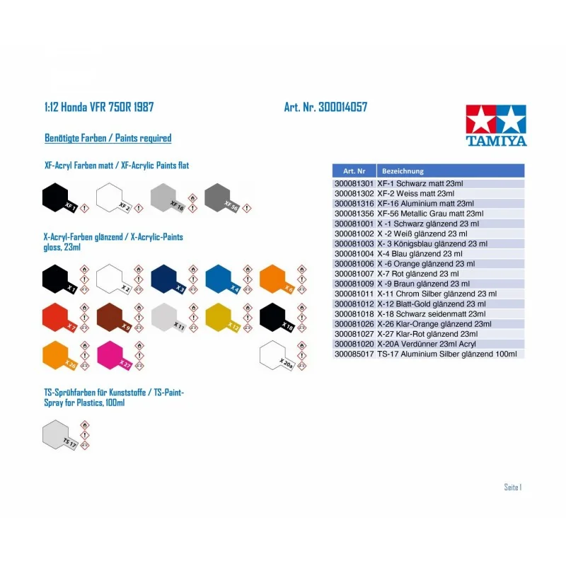 Tamiya Maquette Honda VFR 750R (RC30) – Image 4