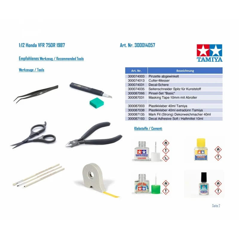 Tamiya Maquette Honda VFR 750R (RC30) – Image 5