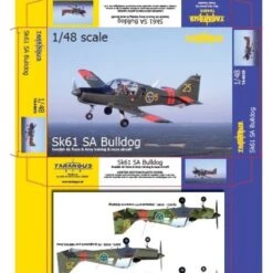 Maquette Avion Scottish Aviation Bulldog SK.61 Armée Suédoise Et La Force Aérienne