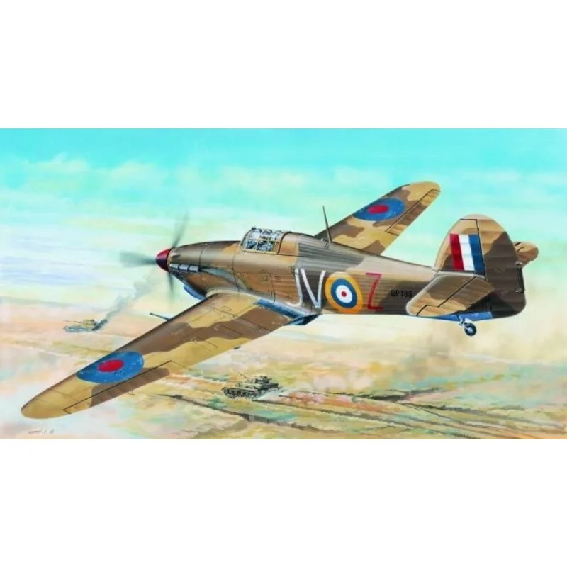 Trumpeter Maquette Avion Hawker Hurricane Mk.IID/Tropical – Image 2