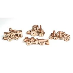 UGEARS Maquette Véhicules Set De 4pièces, 62 Pièces: Voiture De Sport 16pcs