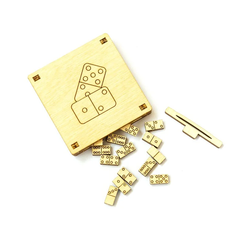 WOODEN CITY Maquette Jeu De Société Domino Mini